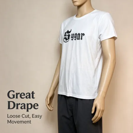 White casual T-shirt