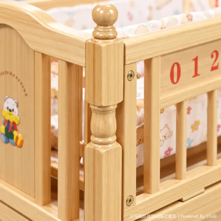 Wooden baby cot