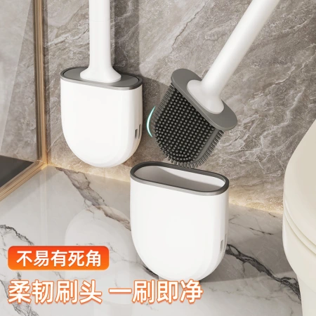Wall-mounted toilet brush