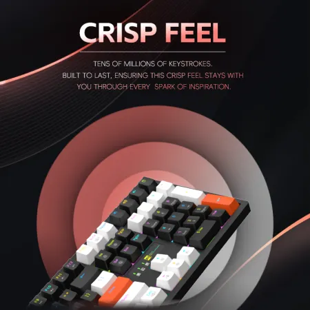 Colour-block keyboard
